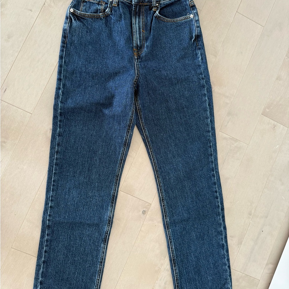 Forever 21 Dark Blue Straight Leg Jeans